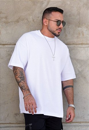 Blusa Oversized Texturizada Branca