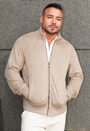 Jaqueta Suede Nude