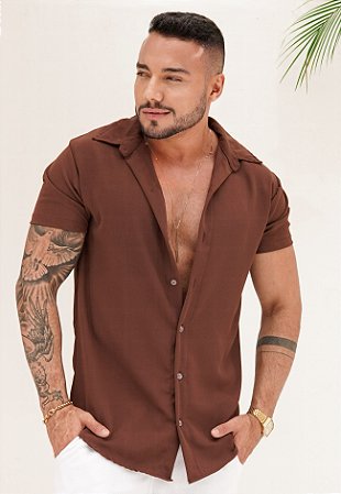 Camisa Duna Marrom Café