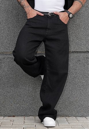 Calça Baggy Jeans Preta