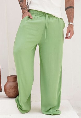 Calça Pantalona Verde Menta