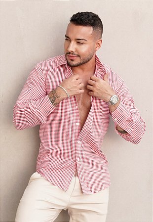 Camisa Manga Longa Xadrez