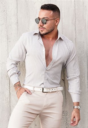 Camisa Manga Longa Xadrez