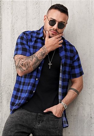 Camisa Viscose Xadrez