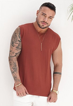 Regata Machão Marrom Cappuccino