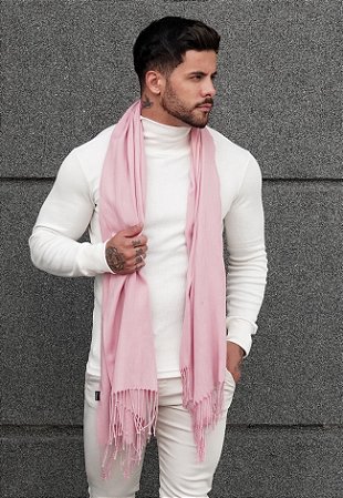 Cachecol Rosa Bebê