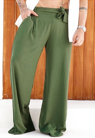 Calça Pantalona Clochard Verde Militar
