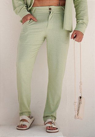 Calça Linho Verde Menta
