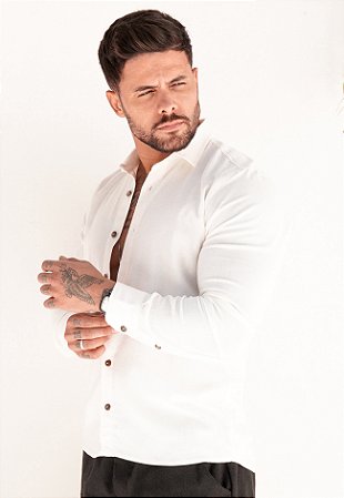 Camisa Manga Longa Off White