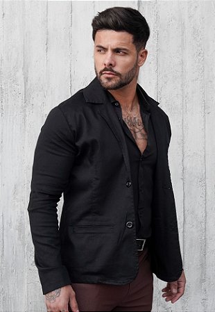 Blazer Alfaiataria Preto