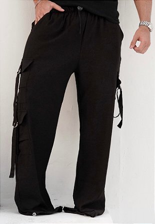 Calça Cargo Sensorial Preta