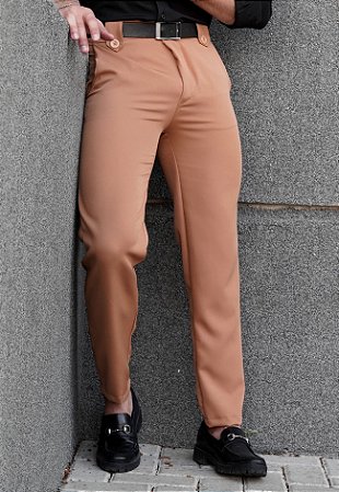 Calça alfaiataria Milano Caramelo