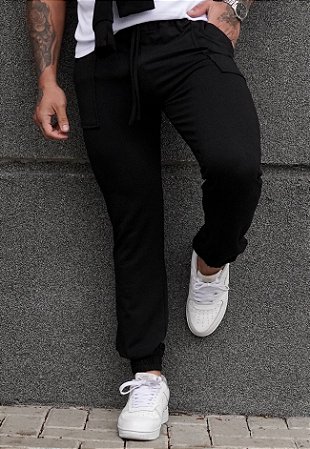 Calça Jogger Moletinho Preta