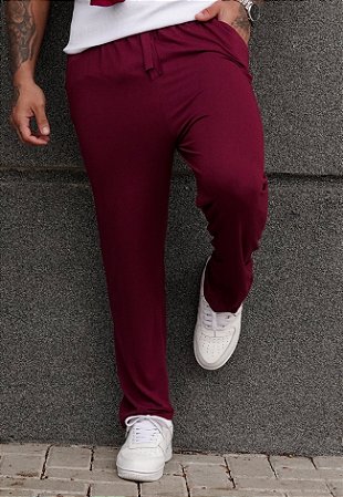 Calça Viscolycra Vermelho Marsala
