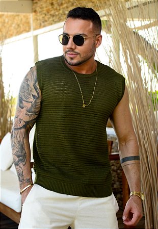 Regata Tricot Verde Militar