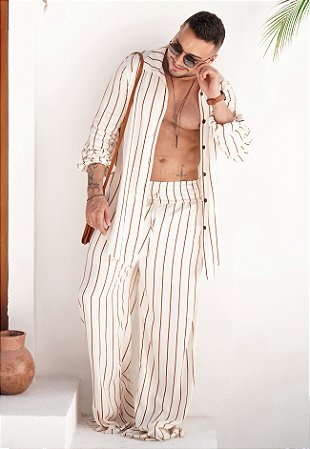 Conjunto Viscolinho Listrado