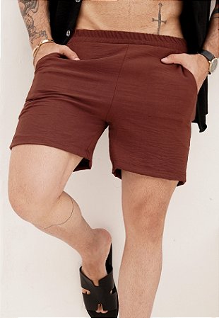 Shorts Duna Marrom Café