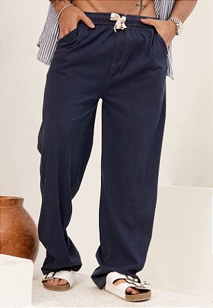 Calça Lavagem Jeans Azul Escura