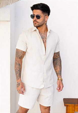 Conjunto Linho Areia