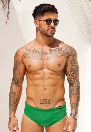 Sunga Slim Verde Bandeira