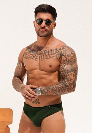 Sunga Super Slim Verde Militar