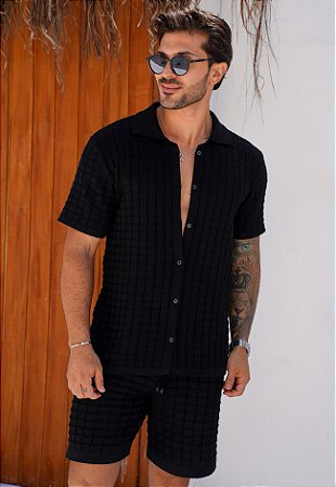 Conjunto Tricot Preto