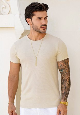 Camiseta Texturizada Nude