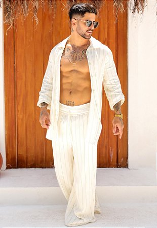 Conjunto Viscolinho Listrado