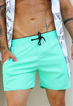 Shorts Tactel Verde Água