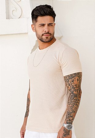 Camiseta Texturizada Nude