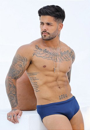 Sunga Slim Azul Marinho