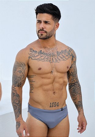 Sunga Super Slim Cinza