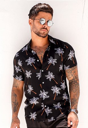Camisa Viscose Estampada