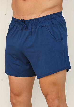Mini Shorts Viscolycra Azul Marinho