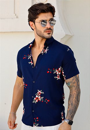 Camisa Viscose Estampada