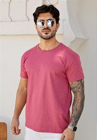 Camiseta Básica Algodão Goiaba