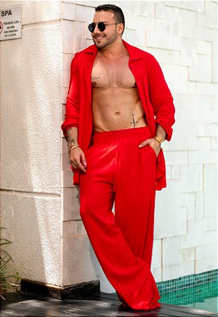 Conjunto Viscolinho Vermelho