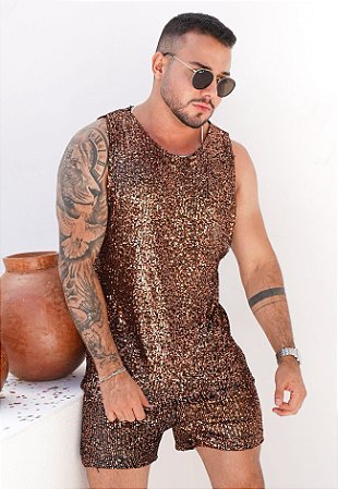 Conjunto Paetê Cobre (SOB ENCOMENDA - LEIA A DESCRIÇÃO)