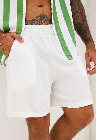 Shorts Viscose Branco
