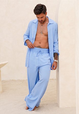 Conjunto Viscolinho Azul