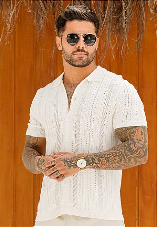 Camisa Tricot Off White