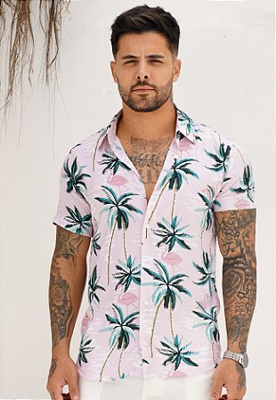 Camisa Viscolinho Estampada
