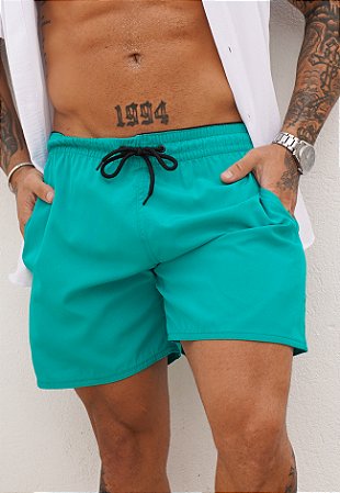 Shorts Tactel Azul Turquesa