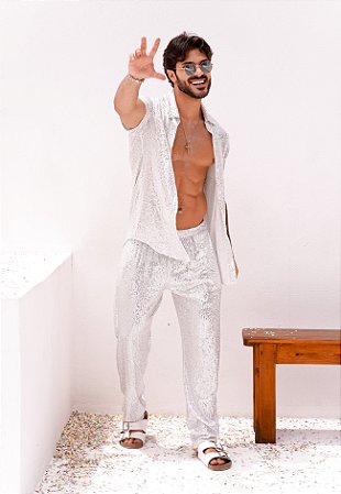 Conjunto Paetê Branco