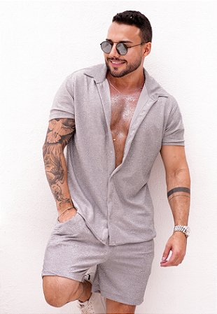 Conjunto Lurex Prata