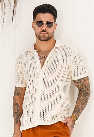 Camisa Tricot Off White
