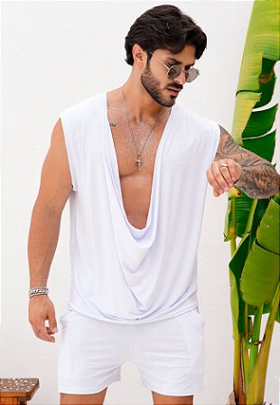 Conjunto Decote Branco