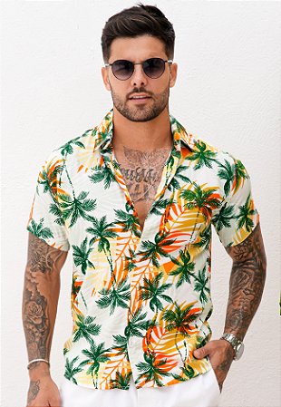 Camisa Viscose Estampada