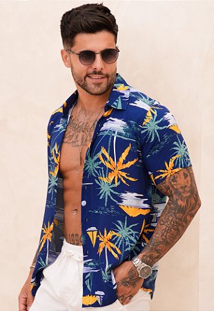 Camisa Viscose Estampada