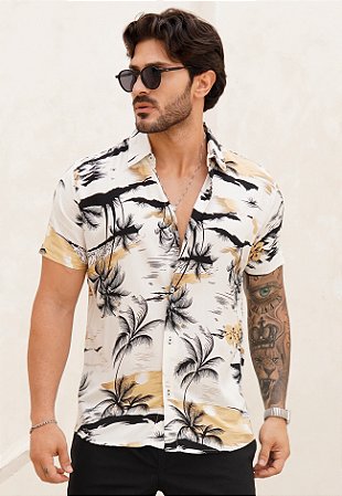 Camisa Viscose Estampada